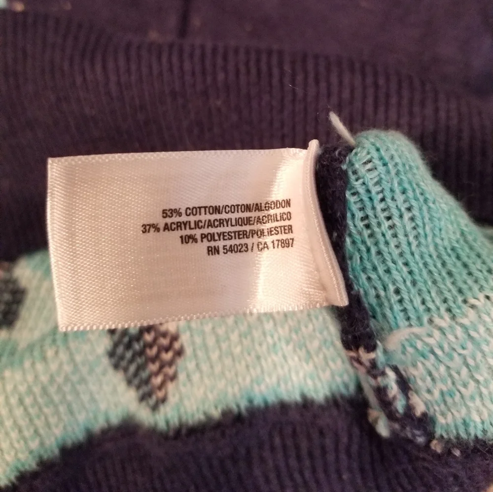 Blue Hearts Sweater Size XXL - Picture 3 of 3